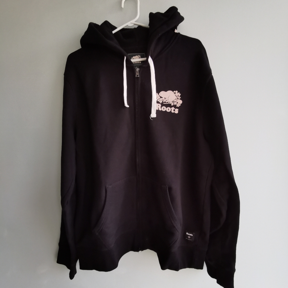 Original Full Zip Black Roots Hoody